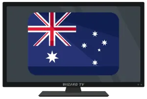 Australia flag identifying the regional IPTV guide